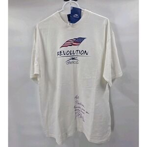 VINTAGE ATLETICA NEW ENGLAND REVOLUTION SHIRT NEW DEADSTOCK MENS XL AUTO #33 90s